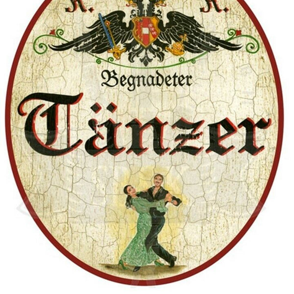 KuK Nostalgie Holzschild "Tänzer"