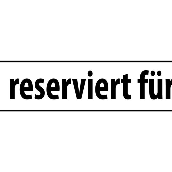 Schild Reserviert für Stamm Parkplatz Parken Privat 46 x 10 Blech od.Holz