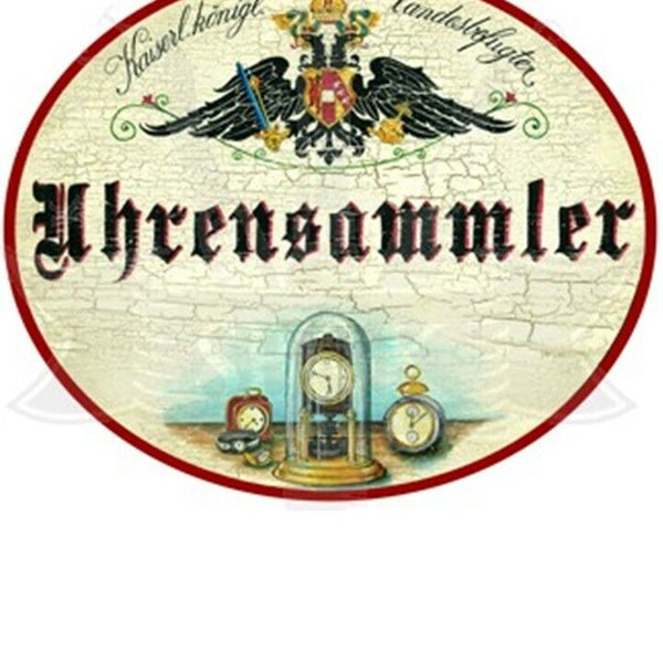 KuK Nostalgie Holzschild "Uhrensammler"