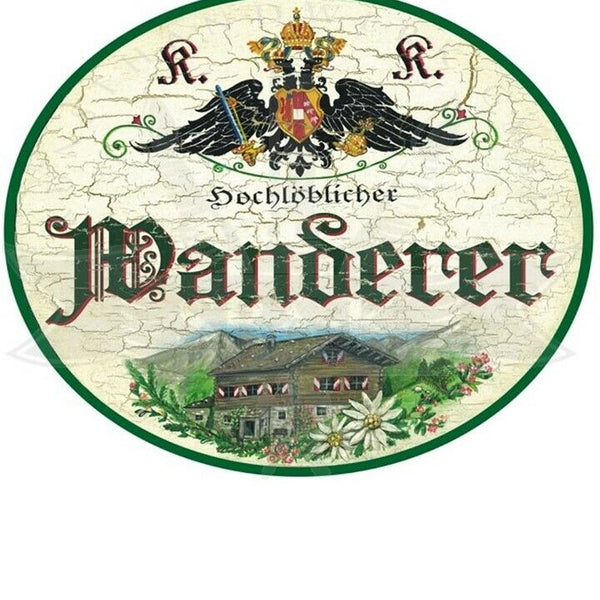 KuK Nostalgie Holzschild "Wanderer"