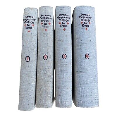 731 Hermann Stegemanns GESCHICHTE DES KRIEGES, BAND 1 - 4 HC