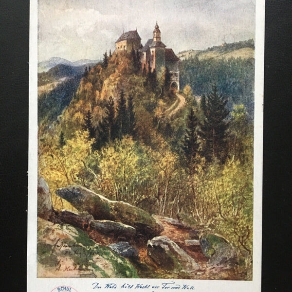 Deutscher Schulverein - Die Sestenburg - Künstlerkarte 16014 TH