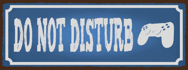 Schild Do Not Disturb Bitte Nicht Stören Videospiele Games 27x10 Blech od.Holz