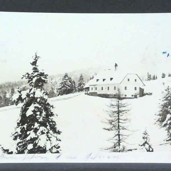 Waldbauernhaus unbekannt im Winter Schnee JW 500187 F