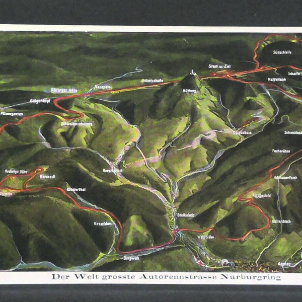 Welt grösste Autorennstrasse Nürburgring JW 410215 F
