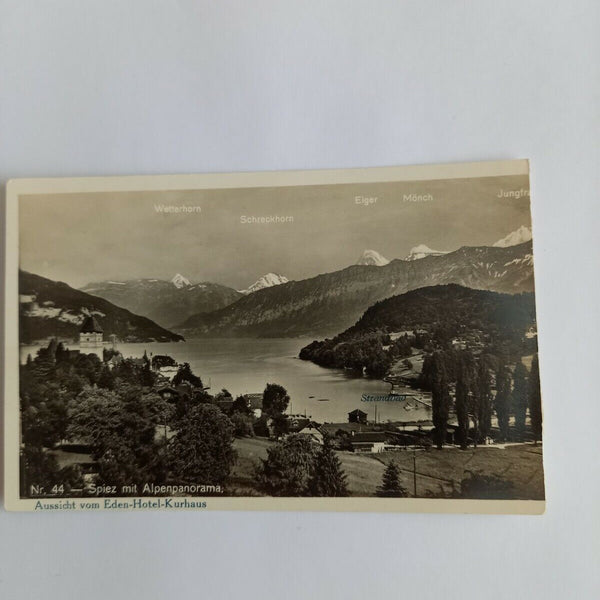 Schweiz Spiez mit Alpenpanorama 683