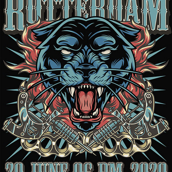 Schild Spruch International Tattoo Convention Rotterdam 2020 Messe Panther JW