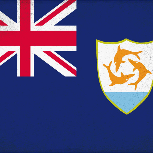 Schild Spruch Flagge Anguilla JW