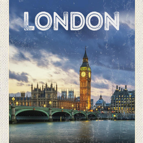 Schild Spruch London United Kingdom Vereinigest Königreich Big Ben WestminsterJW