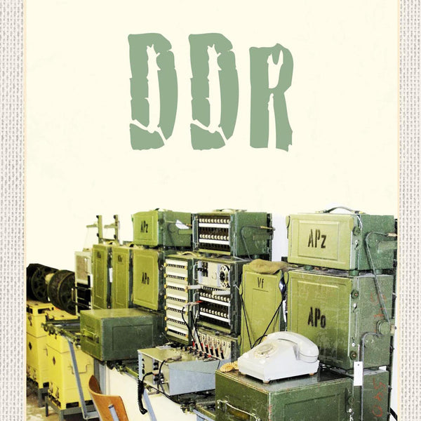Schild Spruch DDR Funkanlage Militär Überwachung Stasi JW