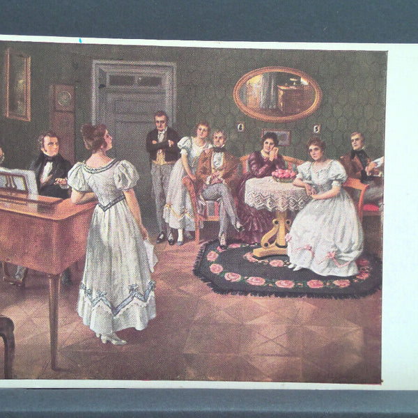 Schubert im Dreimäderlhaus Gemälde nach A Broch JW 650425 C