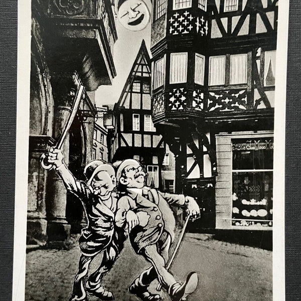 Bernkasteler Fläschchen Betrunkene Anzug Hut Stock Stadt Gasse Cartoon 401050 TH