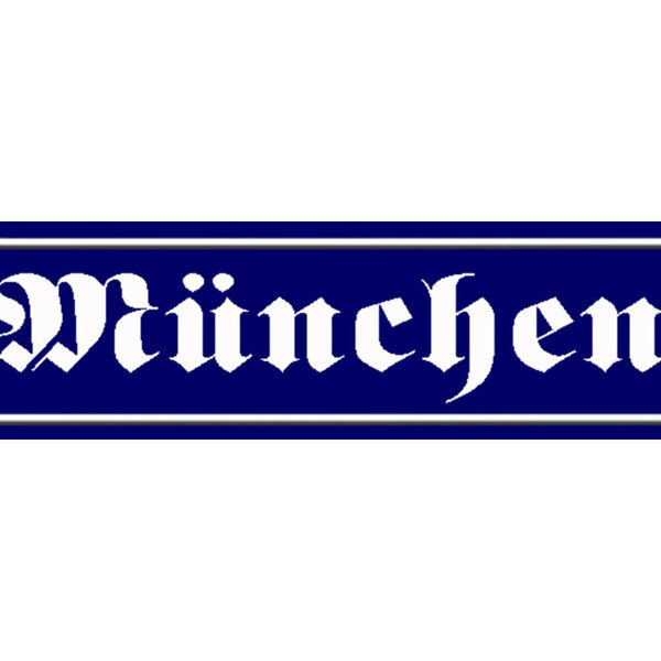 Schild München Bayern Deutschland Stadt Ort Straße Platz 46 x 10 Blech od. Holz