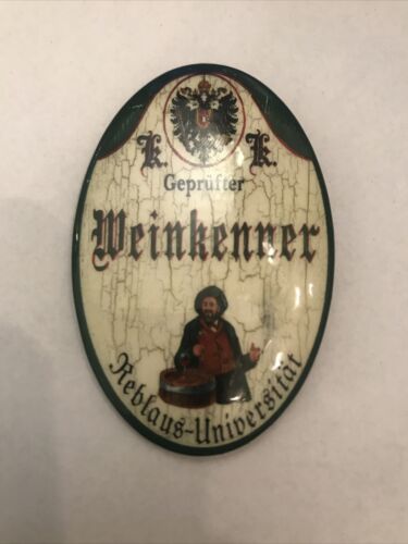 K&K Nostalgie Flaschenöffner Magnet Geprüfter Weinkenner 7x4,5cm