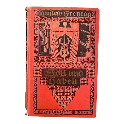 1808 Gustav Freytag SOLL UND HABEN Roman in sechs Büchern Zweiter Band HC