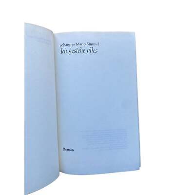 Johannes Mario Simmel ICH GESTEHE ALLES Roman HC +Abb