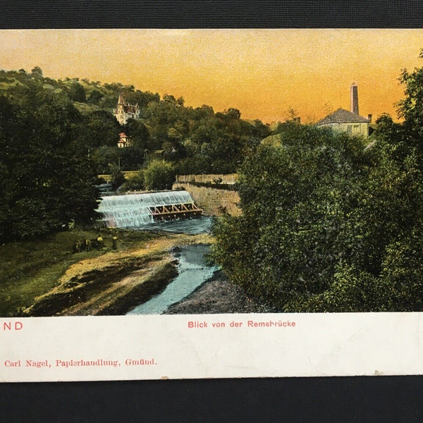 Schwäbisch Gmünd Blick v. der Remsbrücke Baden-Württemberg Deutschland 400856 A