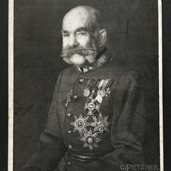 Porträt Kaiser Franz Joseph I. Orden Uniform Bart Militär Österreich 400883 TH