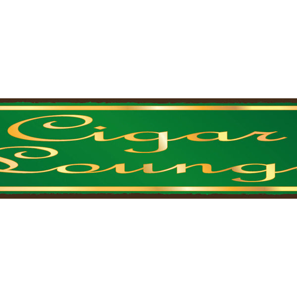 Schild Cigar Lounge Zigarre Aufenthaltsraum Rauchen 46 x 10 Blech od. Holz