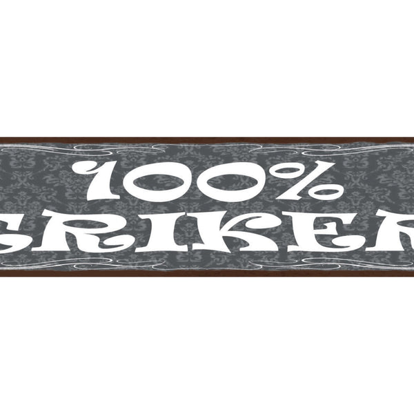 Schild 100% Trinker Alkohol Bier Trinken Betrunken Lokal 46 x 10 Blech od. Holz
