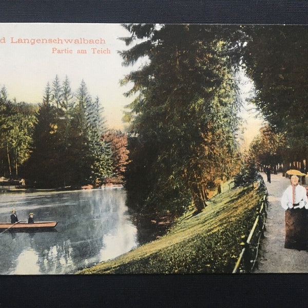 Bad Langenschwalbach - Partie am Teich - Ruderboot - Hessen Deutschland 400408