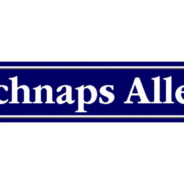 Schild Schnaps Allee Alkohol Lokal Wirt Ort Straße Platz 46 x 10 Blech od. Holz
