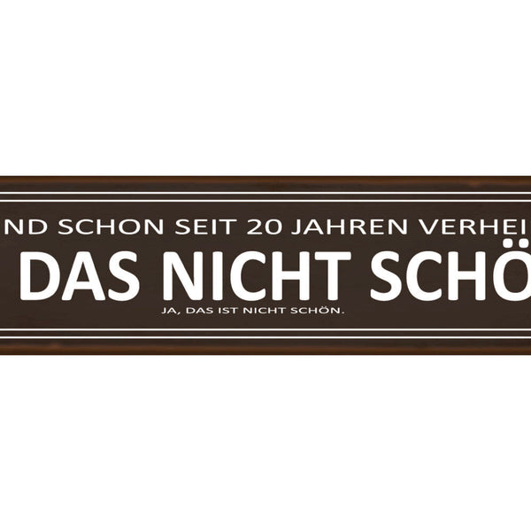 Schild 20 Jahre Verheiratet Schön Ehe Beziehung Liebe 46 x 10 Blech od. Holz