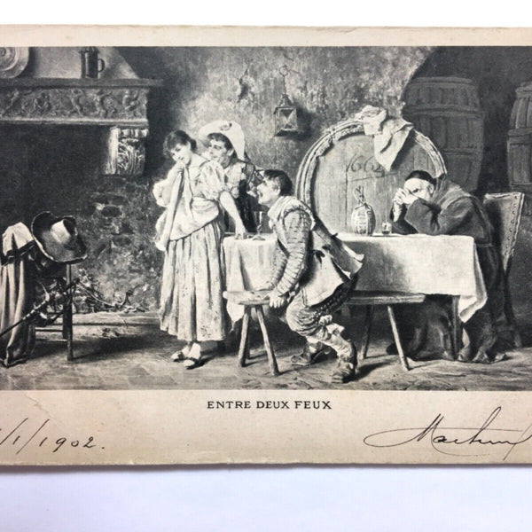 Entre Deux Feux - Zwischen zwei Feuern - Künstlerkarte 110077 TH
