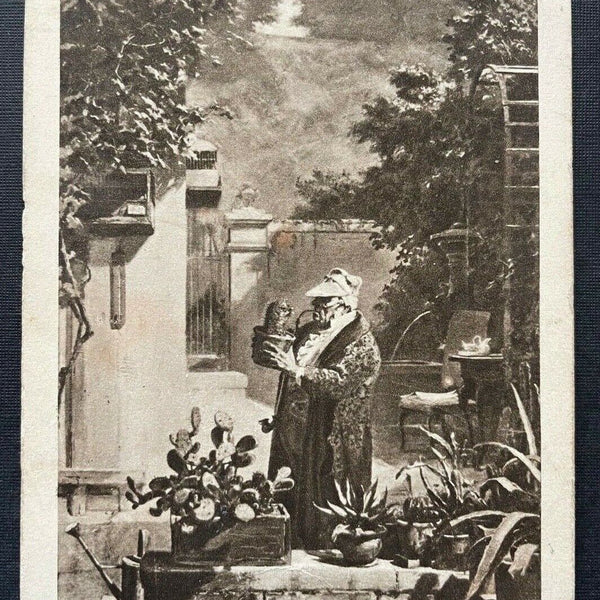 Mann Kaktus Garten Gärtner Blumen Pflanzen Gießkanne Haus Baum Hut 410782 TH