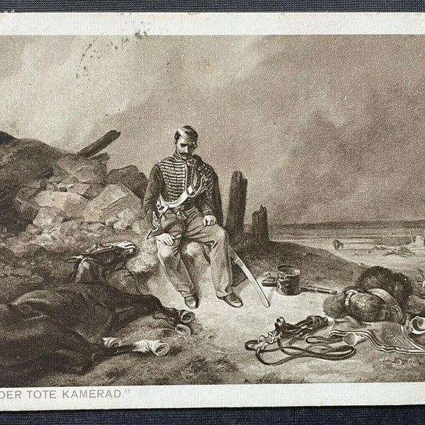 Malerei Der Tote Kamerad Adam Gefallener Soldat Uniform Krieg Militär 400368 F