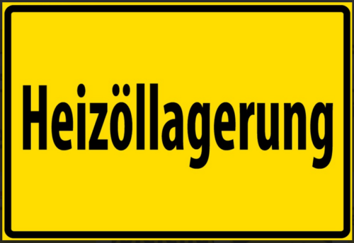 Nostalgie Spruch Schild Gefahr Hinweis Heizöllagerung 20x30