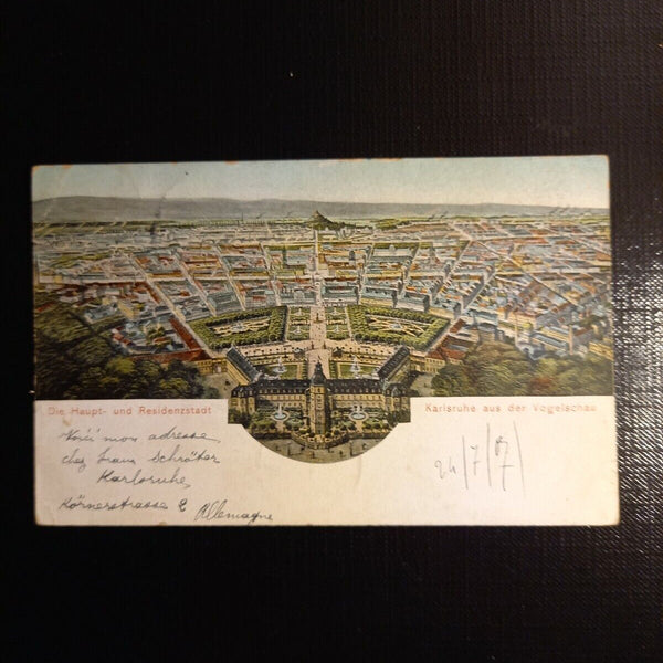 Karlsruhe aus der Vogelschau 400070 gr G