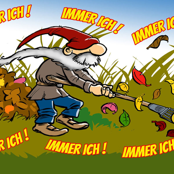 Schild Spruch Immer Ich Gartenzwerg Arbeit Garten JW