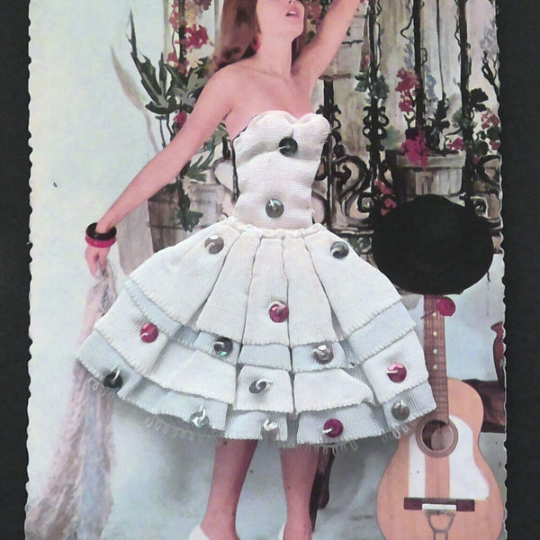Tänzerin Stoffkleid Gitarre JW 410211 F