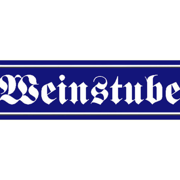 Schild Wein Stube Alkohol Lokal Kneipe Winzer Ort Straße 46 x 10 Blech od. Holz