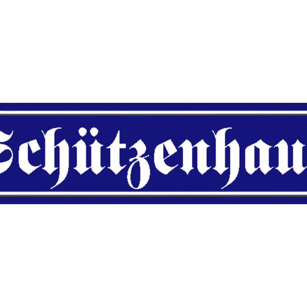 Schild Schützen Haus Verein Schießsport Anlage Ort Straße 46 x 10 Blech od. Holz