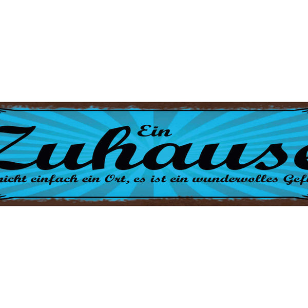 Schild Zuhause Ist Wo Der Anker Hält Schiff Haus Wohnung 46 x 10 Blech od. Holz