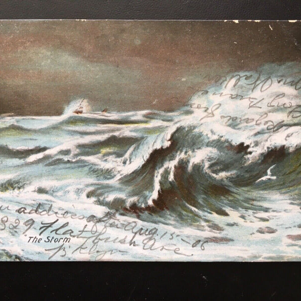 The Storm - Stürmische See - Meer Wellen - Künstlerkarte 945 TH