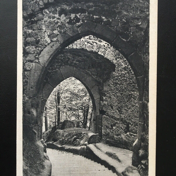 Oybin - Blick durch das obere Burgtor - Berg Kurort Kloster 948 TH