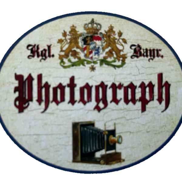 Nostalgie Holzschild Bayern Königlich Bayerischer Photograph Fotograf Schild