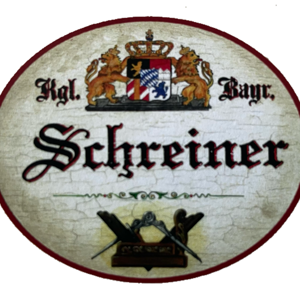 Nostalgie Holzschild Bayern Königlich Bayerischer Schreiner Tischler Schild