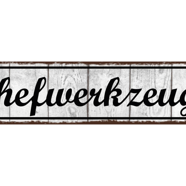 Schild Chef Werkzeug Bier Öffner Alkohol Werkstatt Flasche 46 x 10 Blech od.Holz