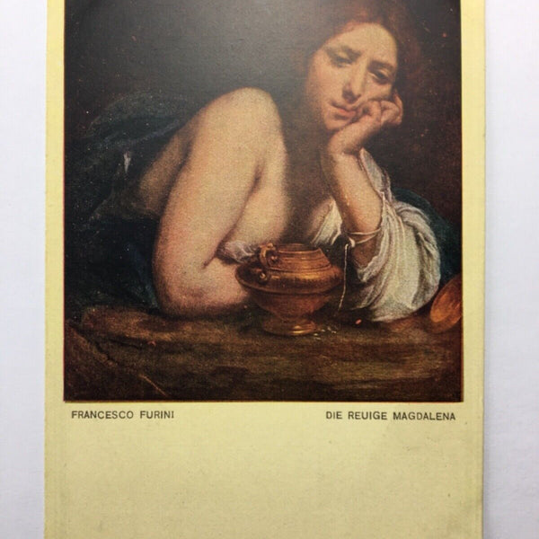 Die Reuige Magdalena (F. Furni) - Frau mit Gefäß - Künstlerkarte 30088 TH