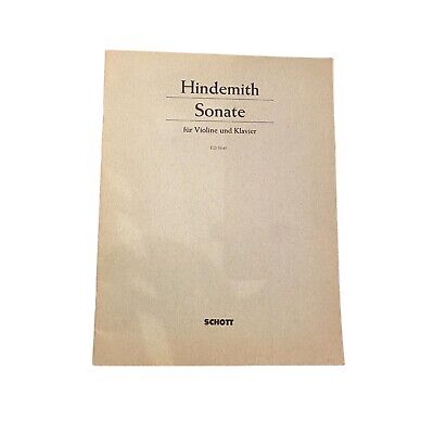 3211 Paul Hindemith SONATE FÜR VIOLINE UND KLAVIER +Abb