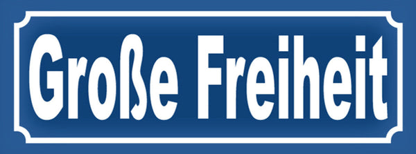 Schild Große Freiheit Hamburg Straße Stadt Ort Platz 27 x 10 Blech od. Holz