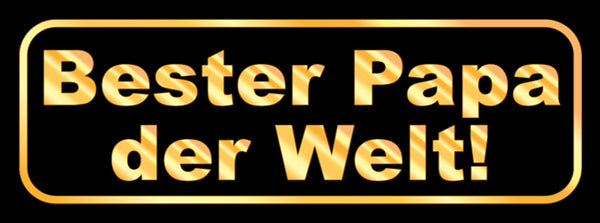 Schild Bester Papa Der Welt Vater Kind Familie Eltern 27x10 Blech od. Holz