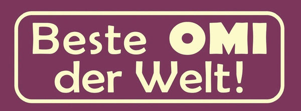 Schild Beste Omi Der Welt Großmutter Großeltern Familie Oma 27x10 Blech od. Holz