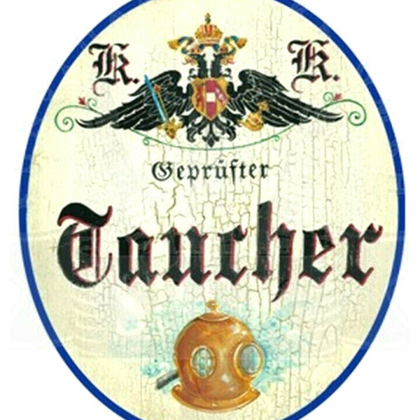 KuK Nostalgie Holzschild "Taucher"
