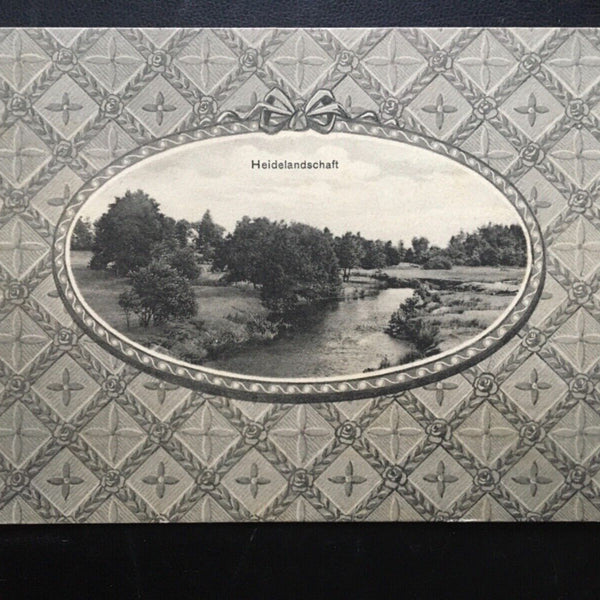 Heidelandschaft (Chr.Pleines) - Fluss Wald - Künstlerkarte 180105 TH