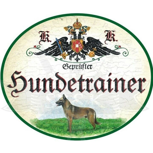 KuK Nostalgie Holzschild "Hundetrainer"
